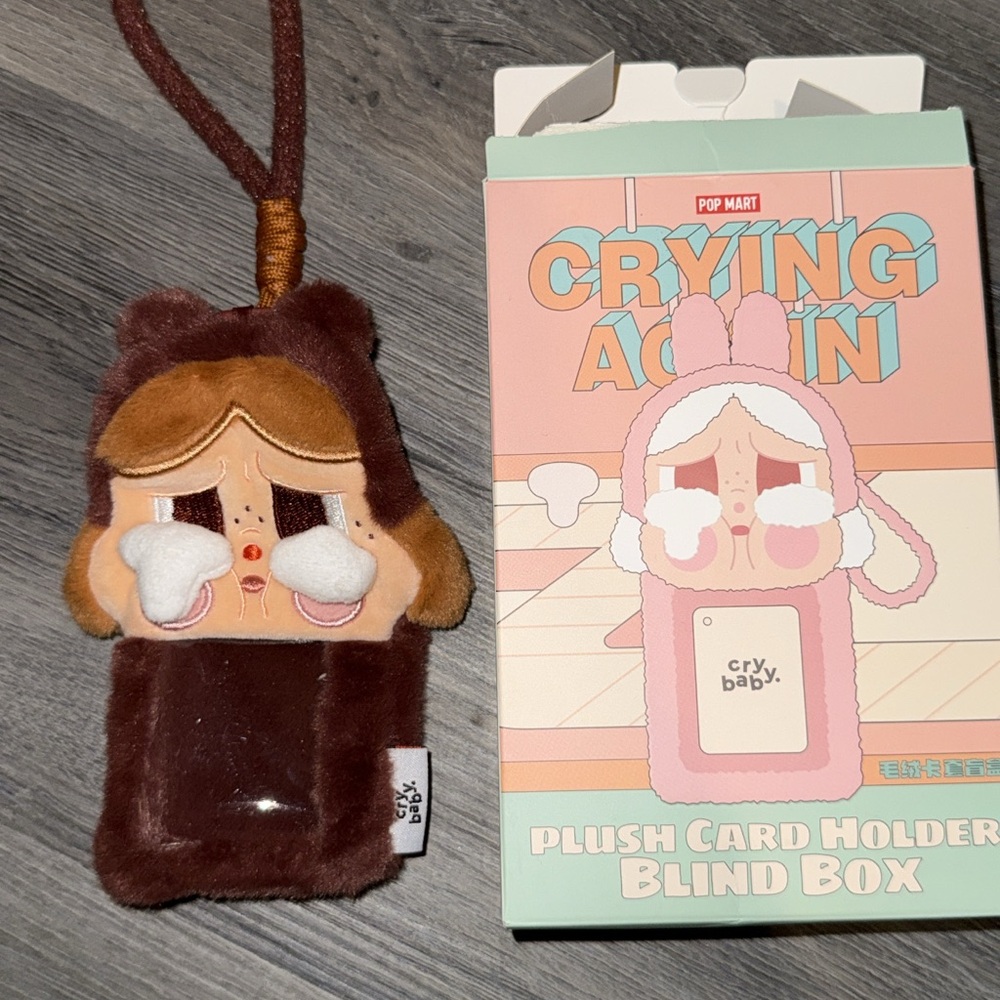 Pop Mart Crying Baby Plush Card Holder confirmed “Love Makes Us Cry”